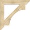 Ekena Millwork Westlake Slat Rough Sawn Bracket w/ Offset Brace, Douglas Fir, 8"W x 42"D x 42"H BKT0806X42X42WTL06RDF - alternate 3